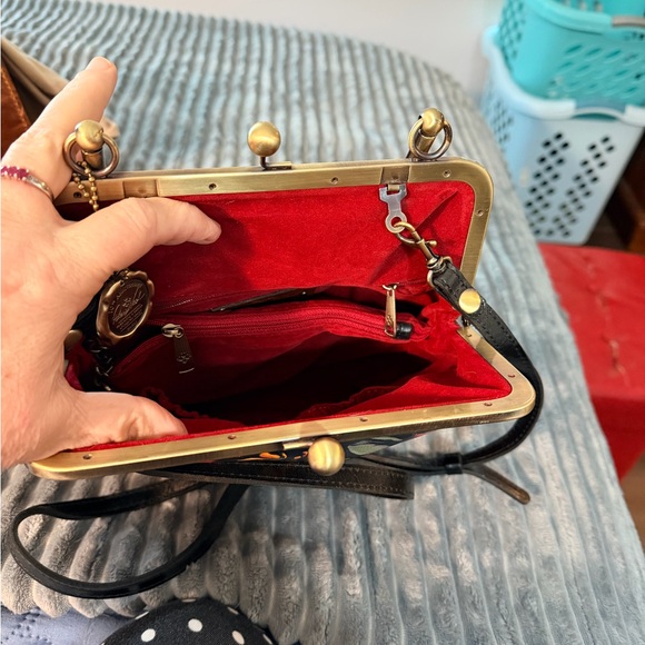 Patricia Nash Novella Framed Tropical Escape LeatherShoulder Bag/Satchel - Picture 5 of 6